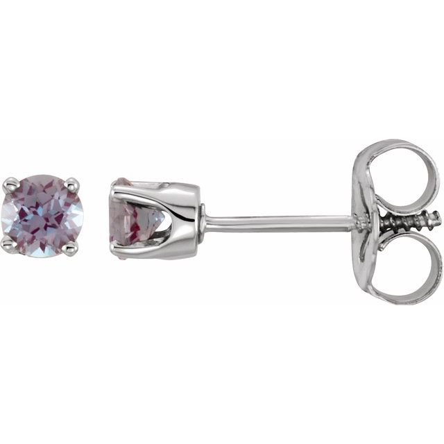 14K Imitation Alexandrite Youth Earrings