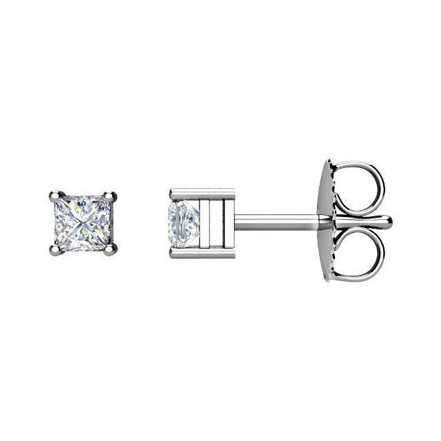 14K 1/6 CTW Natural Diamond Stud Earrings