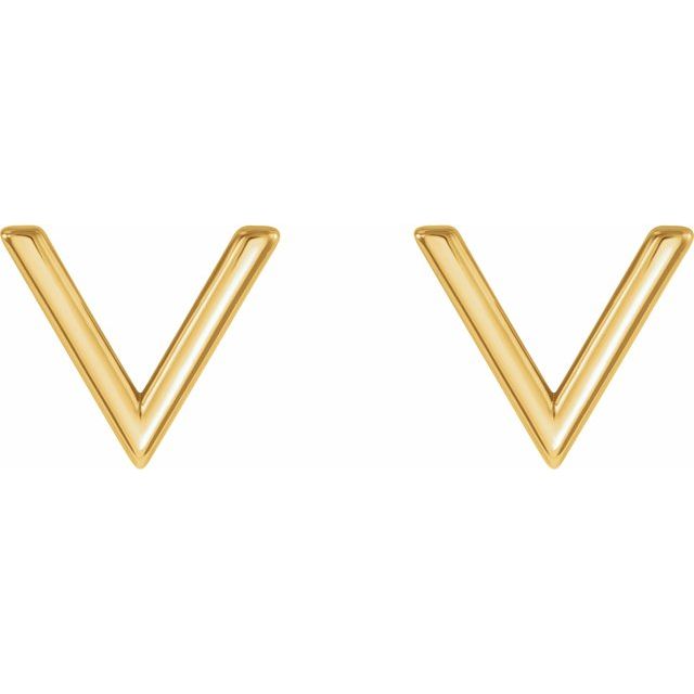 14K Geometric Earrings