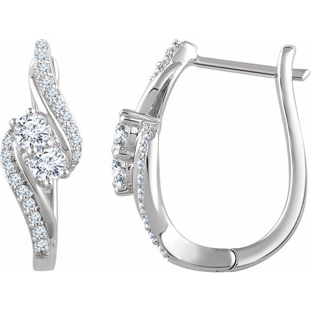 14K 5/8 CTW Natural Diamond Earrings