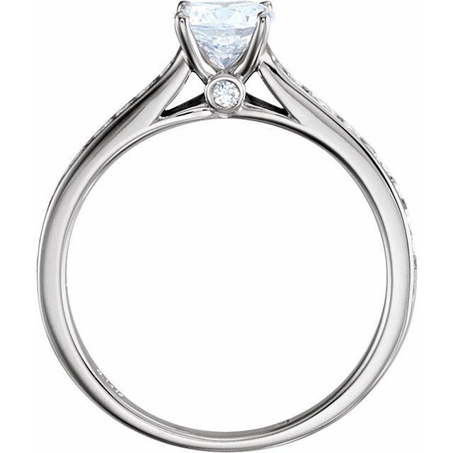 14K White 5/8 CTW Natural Diamond Band