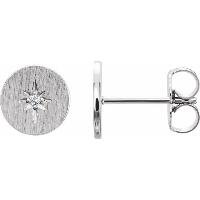 .02 CTW Natural Diamond Earrings
