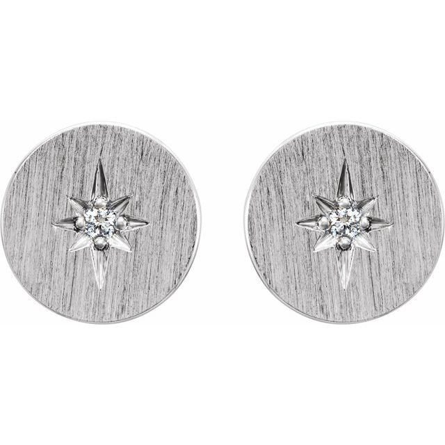 .02 CTW Natural Diamond Earrings