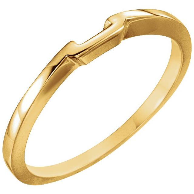 14K Band for Solitaire Mounting