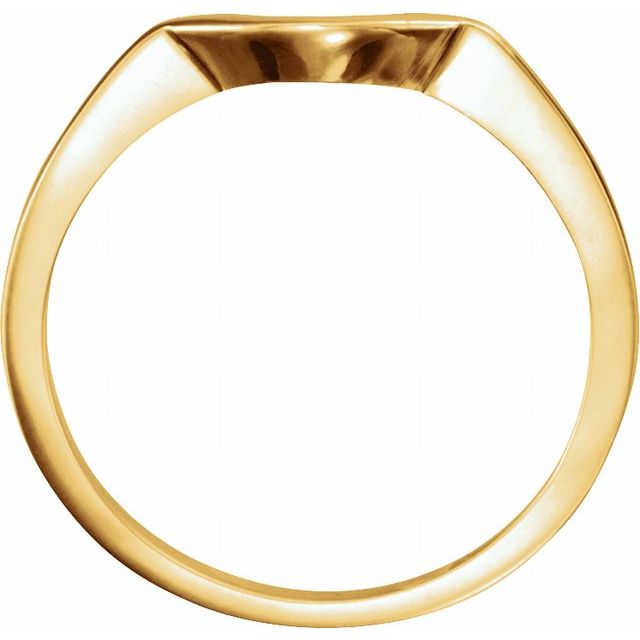 14K Matching Band for Oval