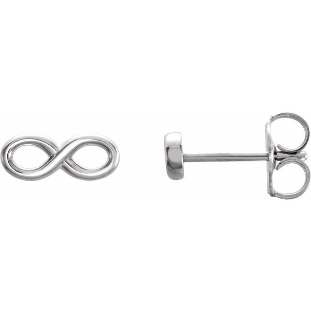 14K Infinity-Inspired Earrings