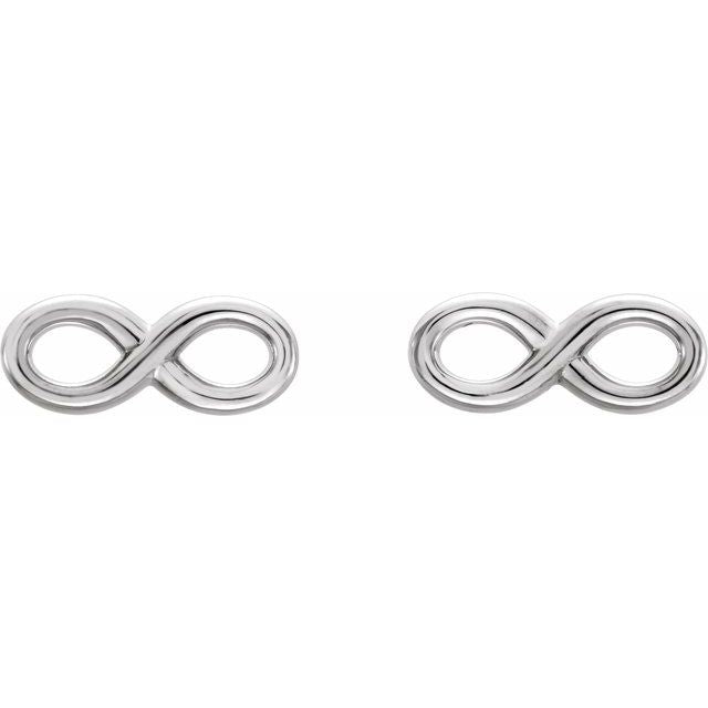 14K Infinity-Inspired Earrings