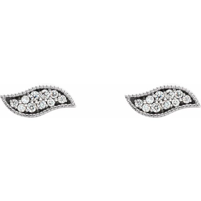 14K .06 CTW Natural Diamond Earrings