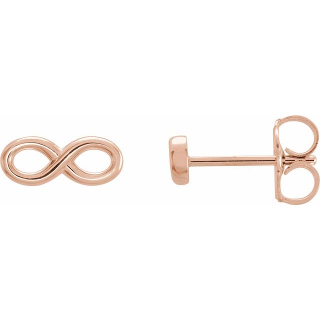 14K Infinity-Inspired Earrings