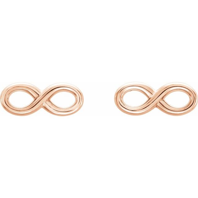 14K Infinity-Inspired Earrings