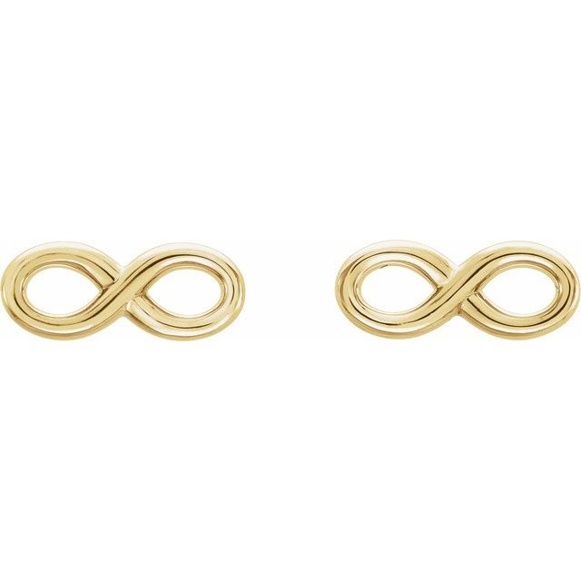 14K Infinity-Inspired Earrings