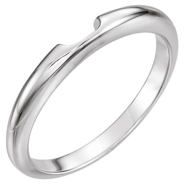 14K White #3 Band