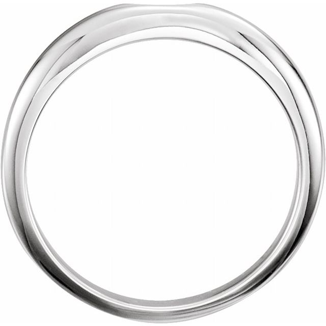 14K White #3 Band