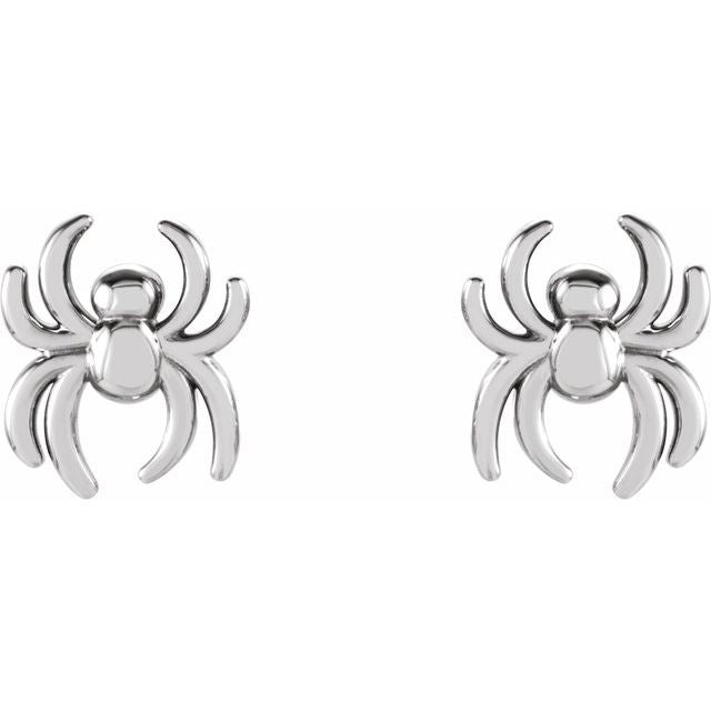 14K Spider Earrings