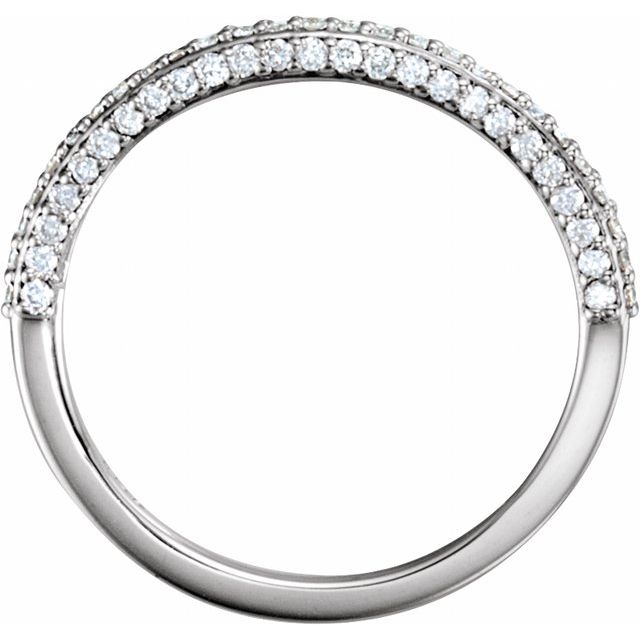 14K White Band Mounting