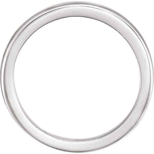 14K White Solstice Solitaire® #10=.75-1.25 CT Tapered Bombé Matching Band