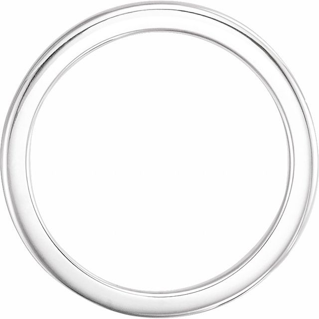 14K White Solstice Solitaire® #16=2.5-6.0 CT Tapered Bombé Matching Band