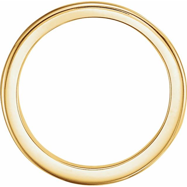 10K Yellow Solstice Solitaire® #16=2.5-6.0 CT Tapered Bombé Matching Band