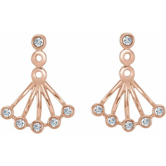 14K 1/6 CTW Natural Diamond Earrings