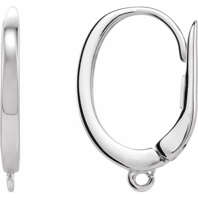 14K Click-In Lever Back Earring Top