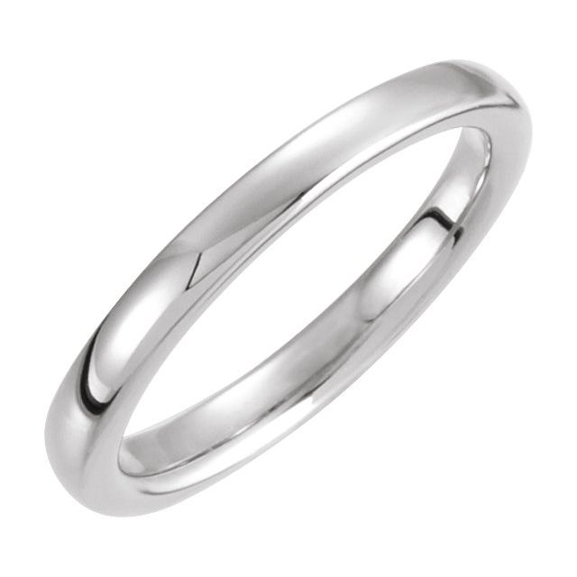14K White Solstice Solitaire® #4=.25-.33 CT Tapered Bombé Matching Band