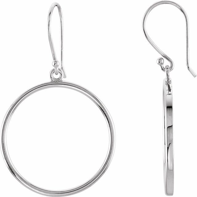 14K Circle Earrings