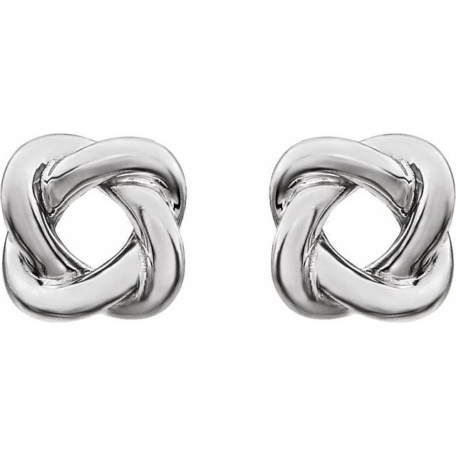 Sterling Silver Knot Earrings