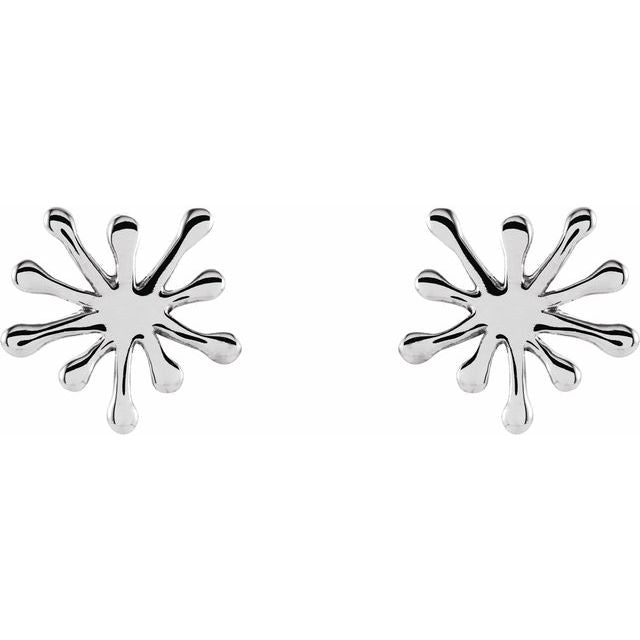 14K Burst Stud Earrings