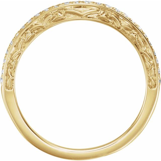 14K Yellow 1/6 CTW Natural Diamond Band