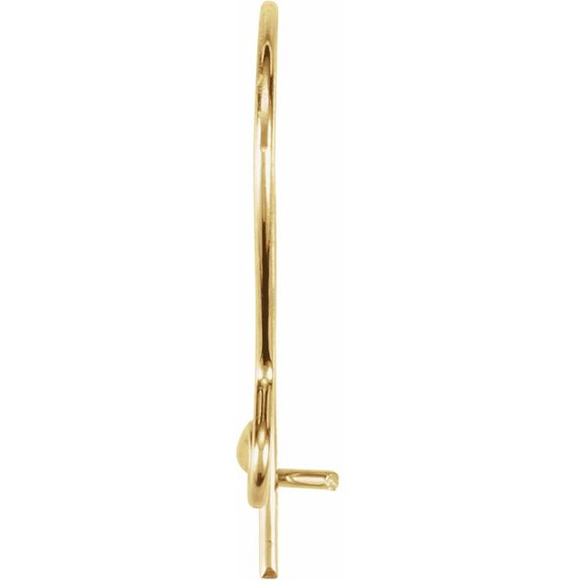 14K Gold-Filled Kidney Ear Wire Earring Top