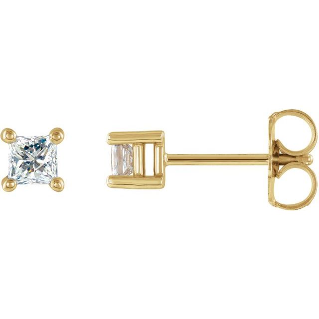 14K 1/10 CTW Natural Diamond Stud Earrings