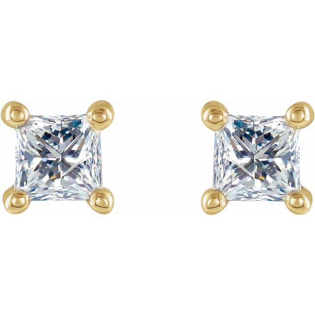 14K 1/10 CTW Natural Diamond Stud Earrings