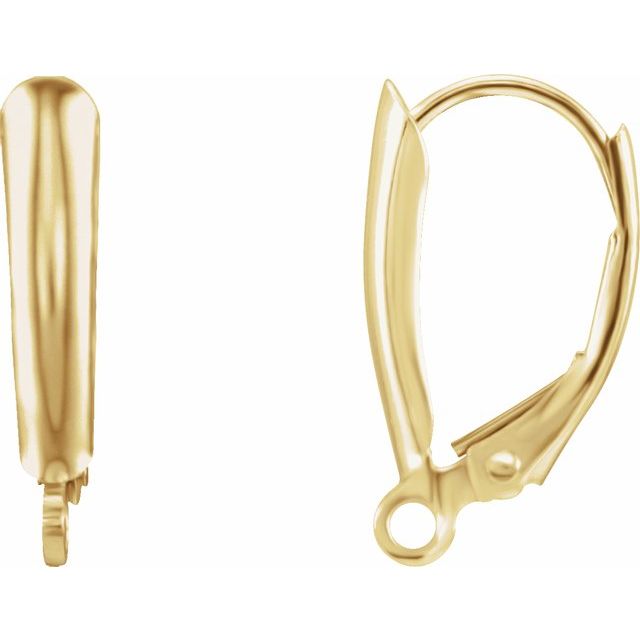 14K Gold-Filled Lever Back Earring Top
