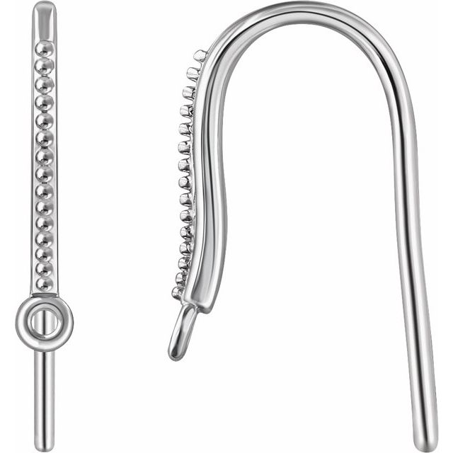 14K French Wire Earring Top