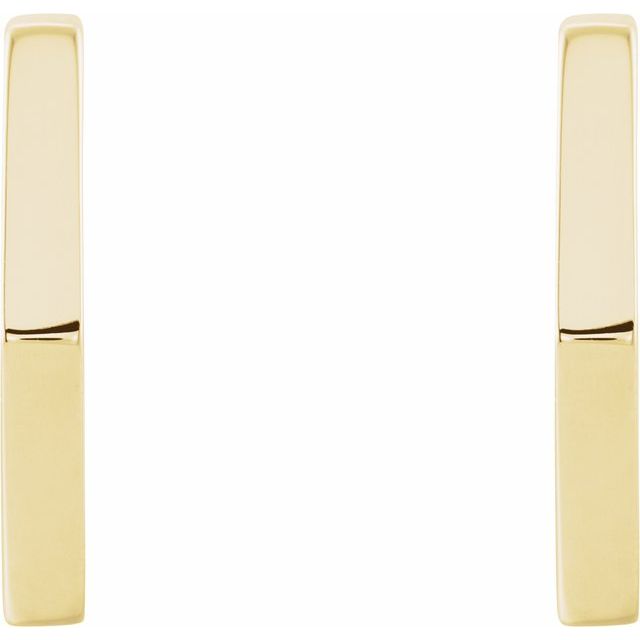 14K Geometric Hoop Earrings