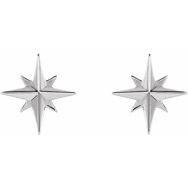 14K Star Earrings