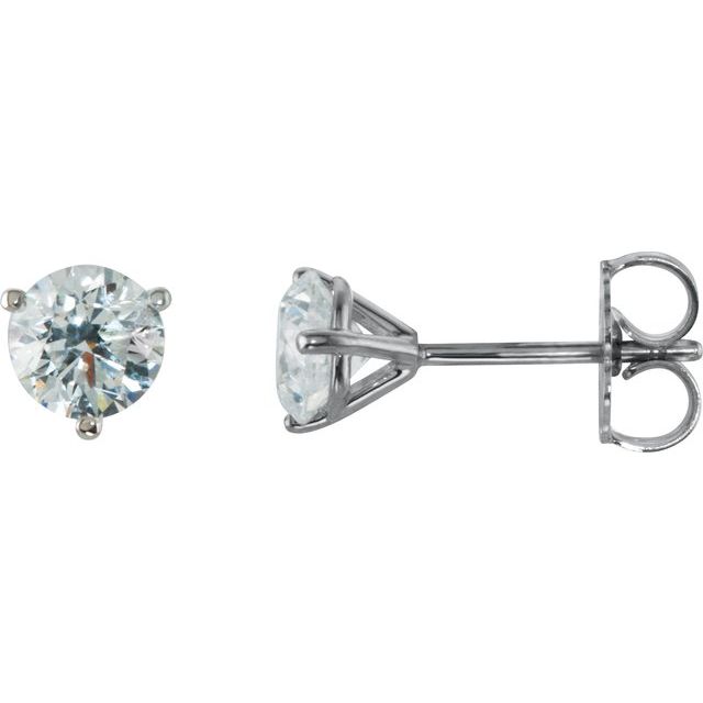 14K 1 CTW Natural Diamond Stud Earrings