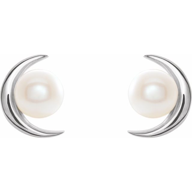 14K Cultured Freshwater Pearl Earrings
