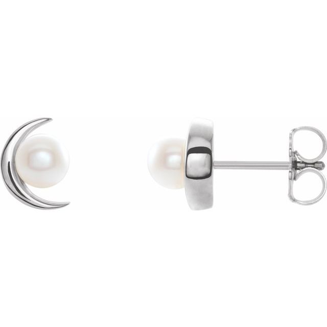 14K Cultured Freshwater Pearl Earrings