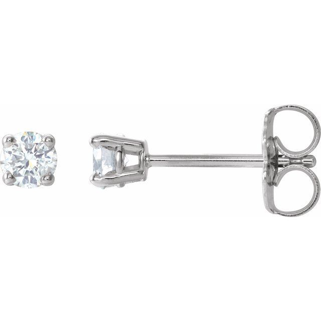 14K 1/5 CTW Natural Diamond Stud Earrings