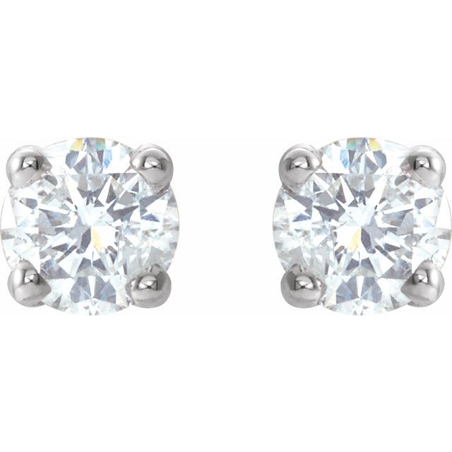 14K 1/5 CTW Natural Diamond Stud Earrings