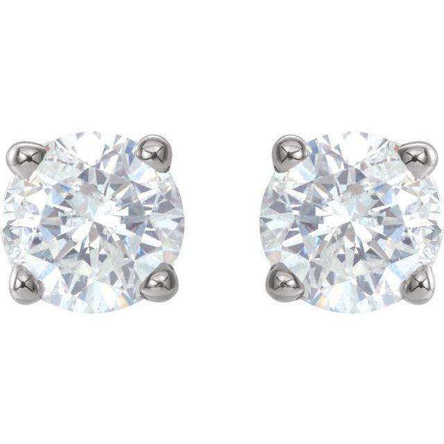 14K 3/4 CTW Natural Diamond Stud Earrings