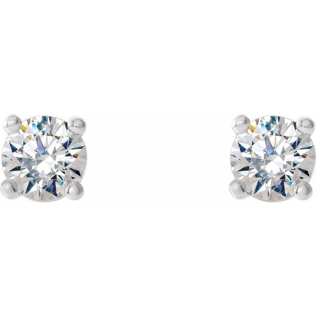 14K 1/4 CTW Natural Diamond Cocktail-Style Earrings