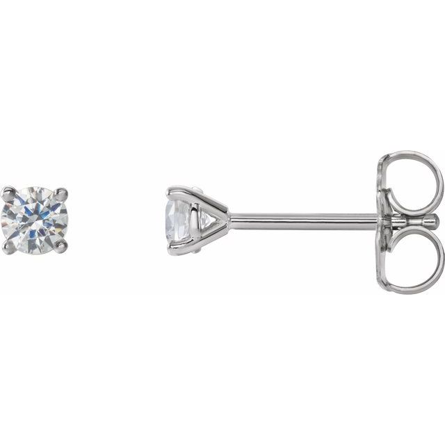 14K 1/4 CTW Lab-Grown Diamond 4-Prong Stud Earrings