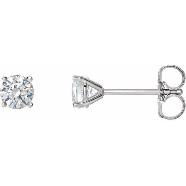 14K 3/4 CTW Natural Diamond Cocktail-Style Earrings