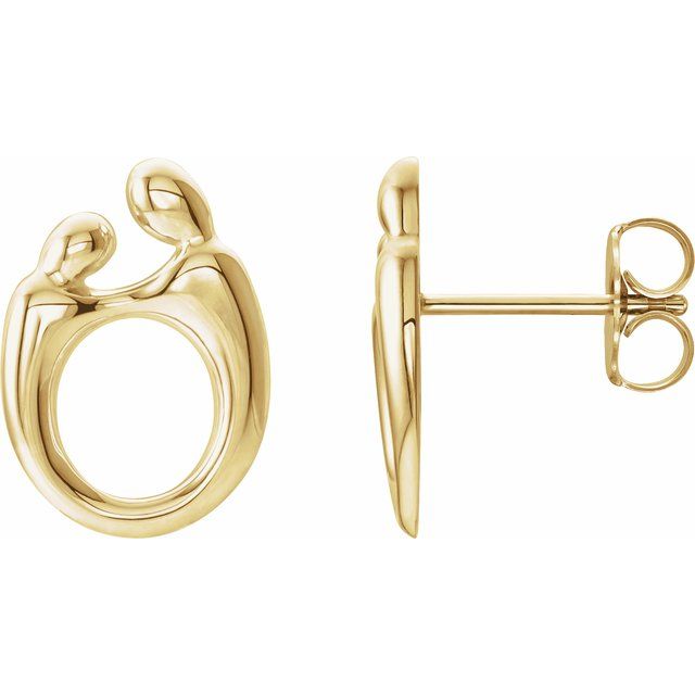 14K Mother and Child® Right Earring