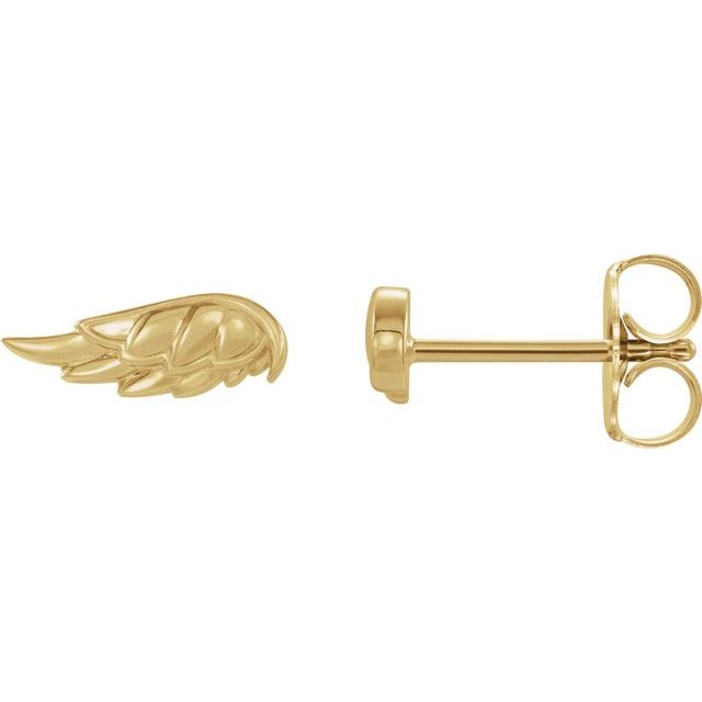 14K Angel Wing Earrings