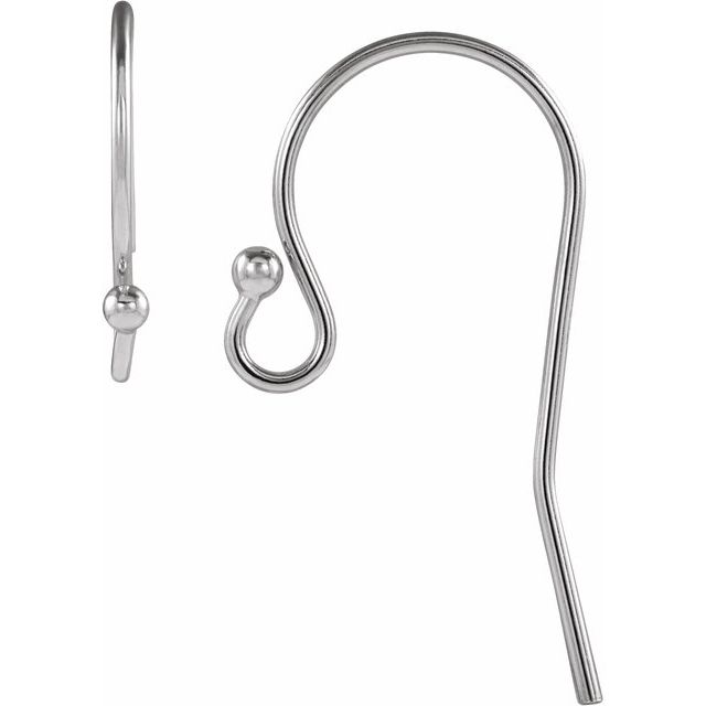 14K 20 Gauge French Wire Earring Top