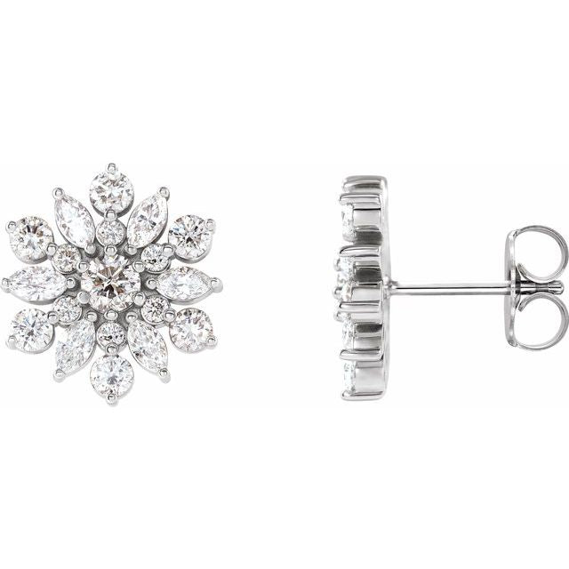 14K 1 CTW Natural Diamond Earrings
