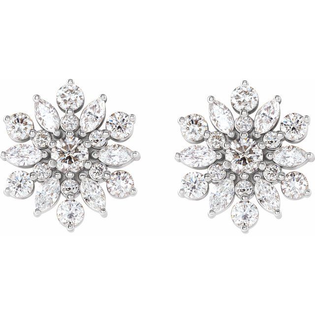 14K 1 CTW Natural Diamond Earrings